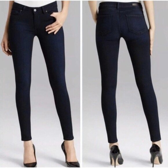 Paige Jeans Verdugo Ultra Skinny Jeans womens Size 25 blue denim stretch dark - Picture 1 of 10